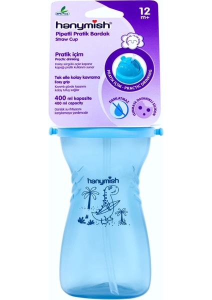 Pratik 400 ml Pipetli Şeffaf Bardak, Kolay Taşıma ve Kullanıma Uygun Ürün indirimleri