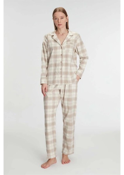 Pamuklu Uzun Kol Gömlek Pantolon Pijama Takımı fiyatları
