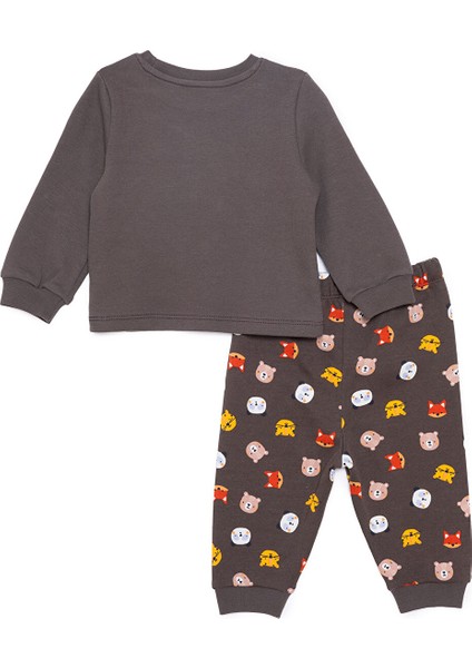 Erkek Bebek Pijama Takımı Bisiklet Yaka Uzun Kol Ribanalı Paça fiyatları