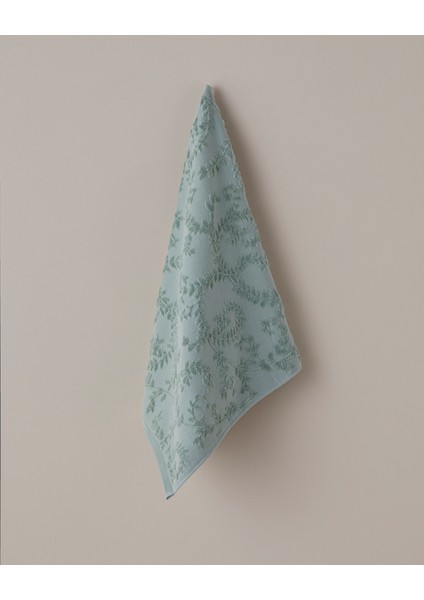 Leafy Touch Pamuk Yüz Havlusu 50X80 cm Açık Yeşil