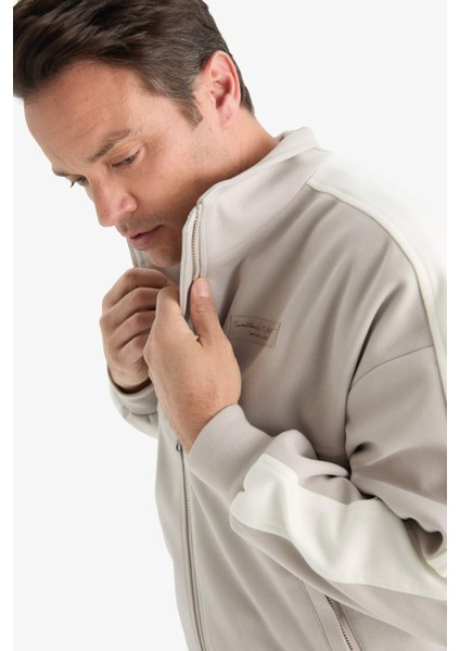 Regular Fit Dik Yaka Fermuarlı Mont C6214AX25AU