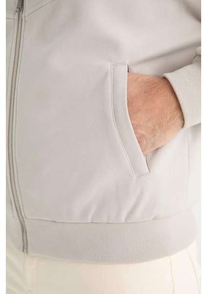 Regular Fit Dik Yaka Fermuarlı Mont C6214AX25AU