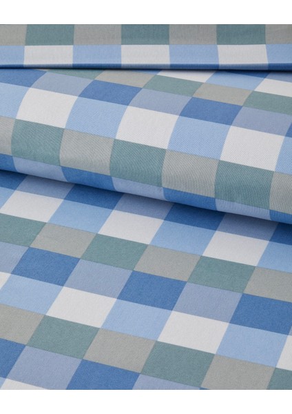 Cuby Kolay Ütülenir Çift Kişilik Nevresim Seti 200X220 cm Seledon - Mavi fiyatları