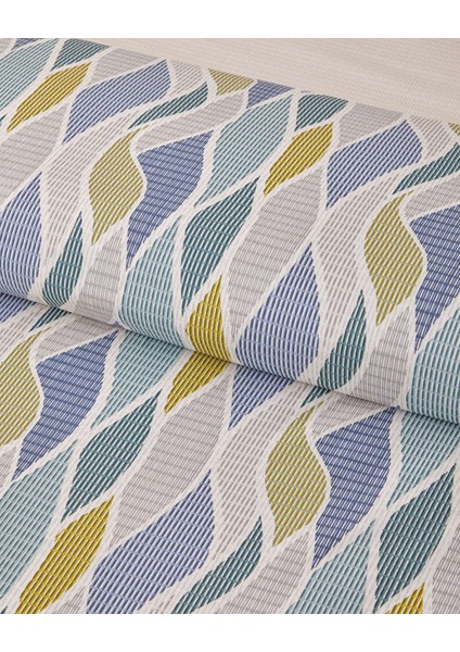 Modern Braid Kolay Ütülenir Tek Kişilik Nevresim Takımı 160X220 cm Yeşil-Mavi fırsatları