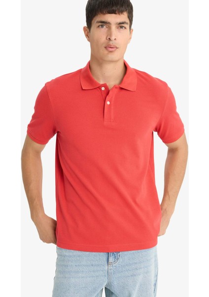 Regular Fit Polo Yaka Pike Kısa Kollu Tişört E9504AX25SM