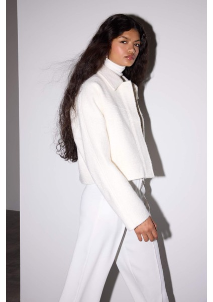 Regular Fit Polo Yaka Kaşe Mont E8630AX25AU fırsatları