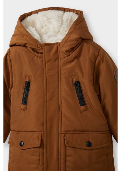 Erkek Bebek Su Geçirmez Kapüşonlu Pelüş Astar Mont A2211A525WN fiyatları