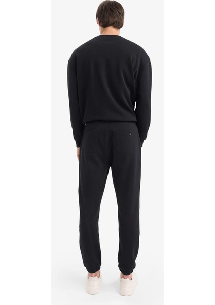 Slim Fit Dar Kesim Fermuar Cepli Pike Eşofman Altı D5258AX25AU