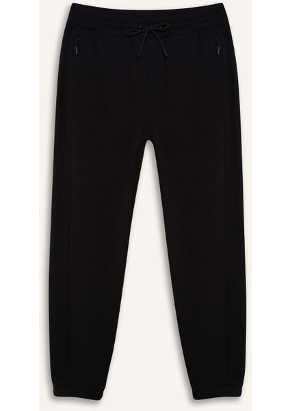 Slim Fit Dar Kesim Fermuar Cepli Pike Eşofman Altı D5258AX25AU