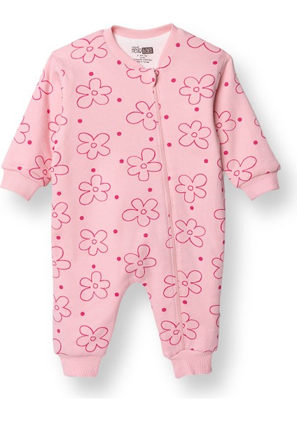 Kız Bebek Uyku Tulumu 1 Tog Interlok Bisiklet Yaka Uzun Kol Ribanalı Paça