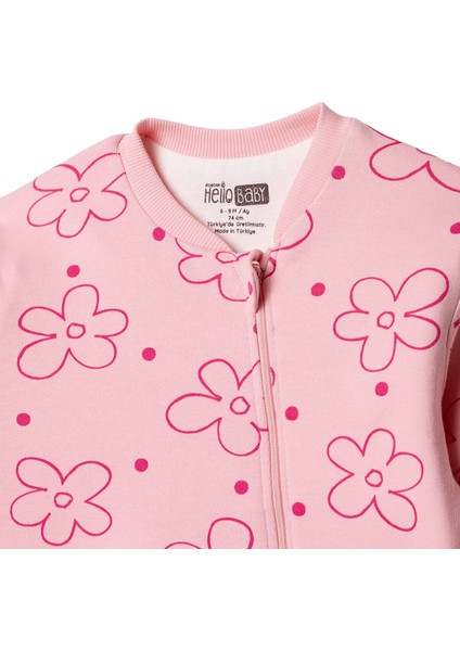 Kız Bebek Uyku Tulumu 1 Tog Interlok Bisiklet Yaka Uzun Kol Ribanalı Paça modelleri