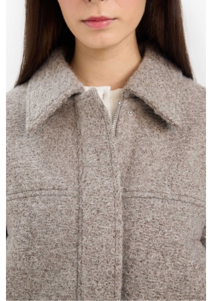 Regular Fit Polo Yaka Kaşe Mont E8630AX25AU indirimleri