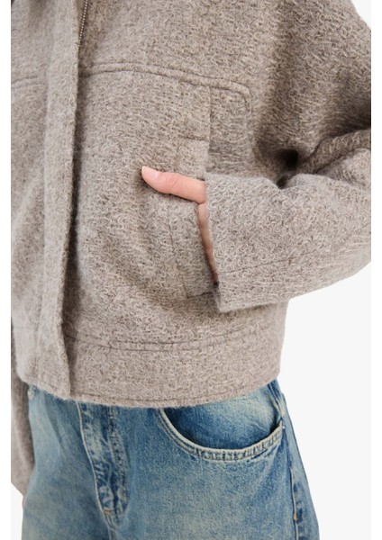 Regular Fit Polo Yaka Kaşe Mont E8630AX25AU