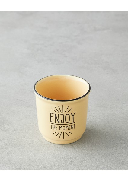 Enjoy The Moment Bone Porselen 2’li Espresso Fincan 90 ml Yeşil-Sarı fiyatları