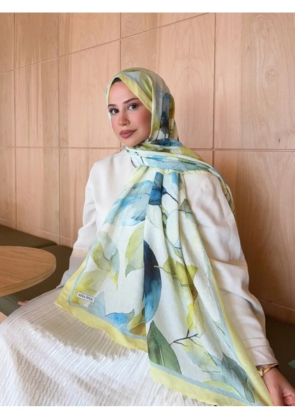 Desenli Bambu Kraş Şal Yaprak Desen-Sarı Renkli fiyatları
