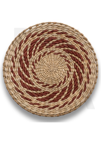 30 cm Dekoratif Hasır Tabak / Duvar Tabağı