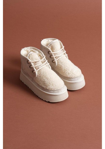 Içi Dışı Kürklü Kalın Taban Dana Süet Ortapedik Kadın Bot fiyatları