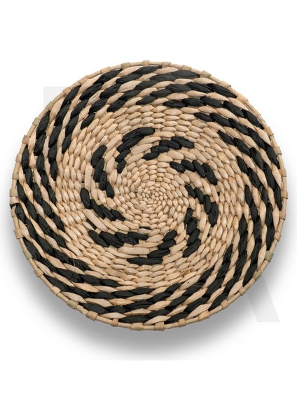 25 cm Dekoratif Hasır Tabak / Duvar Tabağı