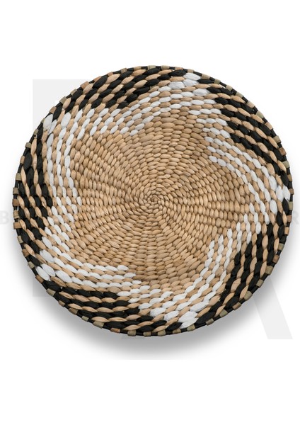 35 cm Dekoratif Hasır Tabak / Duvar Tabağı
