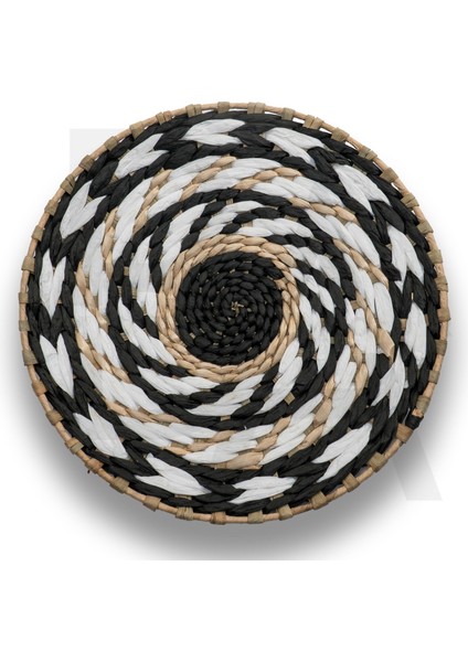 25 cm Dekoratif Hasır Tabak / Duvar Tabağı