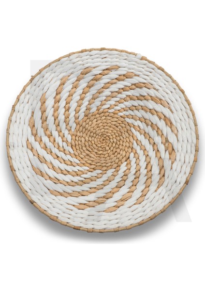 30 cm Dekoratif Hasır Tabak / Duvar Tabağı
