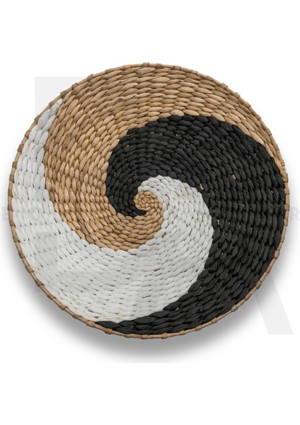 35 cm Dekoratif Hasır Tabak / Duvar Tabağı