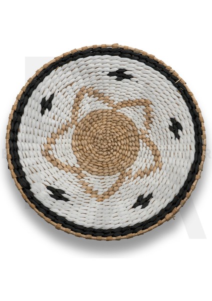 35 cm Dekoratif Hasır Tabak / Duvar Tabağı