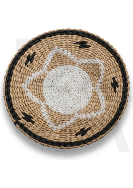 35 cm Dekoratif Hasır Tabak / Duvar Tabağı