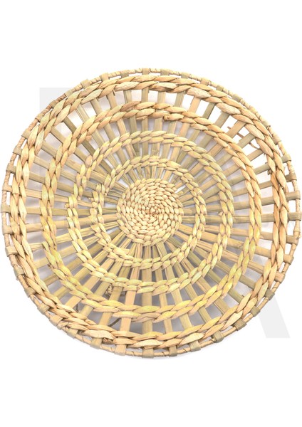 30 cm Dekoratif Hasır Tabak / Duvar Tabağı
