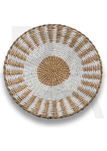 35 cm Dekoratif Hasır Tabak / Duvar Tabağı