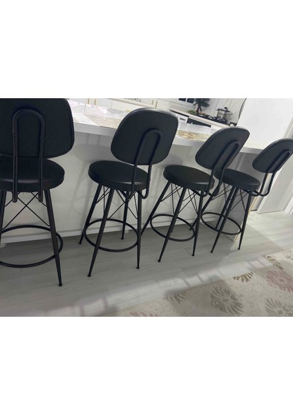 Dolce Bar Mutfak Cafe Sandalyesi Siyah 65 cm fırsatları