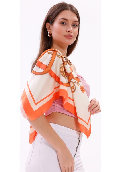 Altın Zincir Model Fular Bandana Şal Estascarf 70X70 cm fiyatları