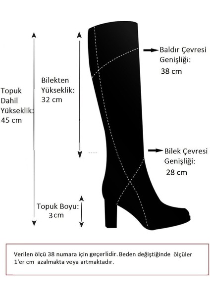 Kadın Klasik Çizme Bej Suni Deri Düz Topuk Günlük Şık Tasarım
