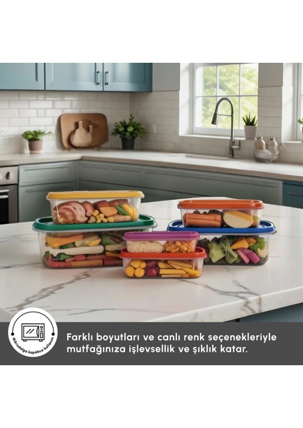 Roxy 6'Lı Saklama Kabı Renkli modelleri