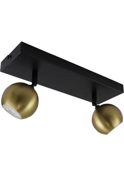 GU10 Tasarruflu LED 3’lü Metal Gövde Gold Hareketli Başlık Spot Tavan Avize Tasarruflu Ampul Dahil fiyatları