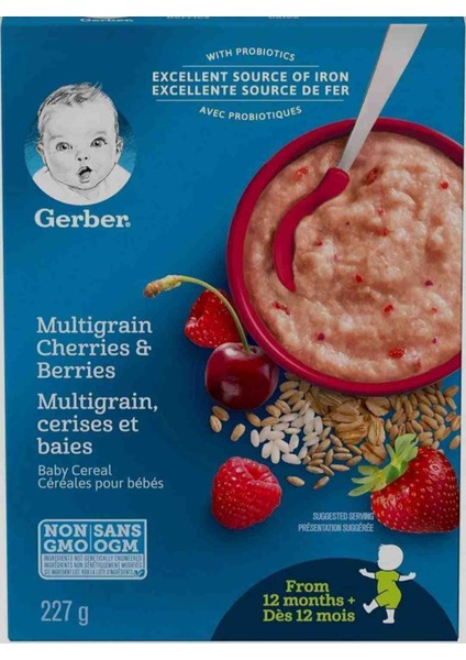 Cereals-Cherries berries-5 tahıllı kırmızı meyveli kaşık mama