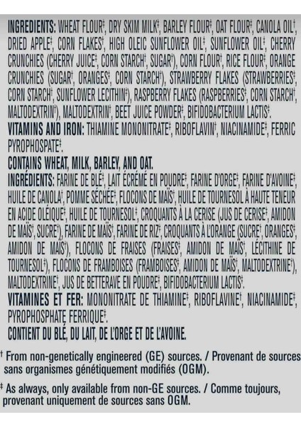 Cereals-Cherries berries-5 tahıllı kırmızı meyveli kaşık mama modelleri