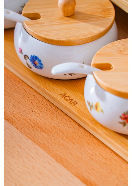 Leandra Ahşap Standlı Baharatlık Takımı indirimleri