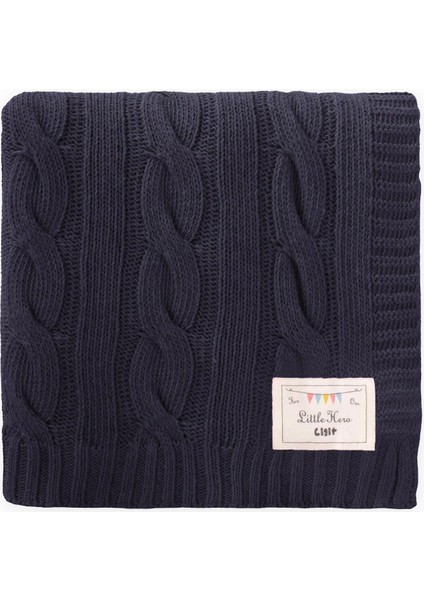 Saç Örgü Triko Battaniye 80X100 cm (+/-5 Cm) Antrasit