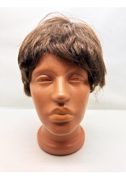Kahve Renk Kısa Kesim Içi Astarlı Erkek Peruğu fiyatları