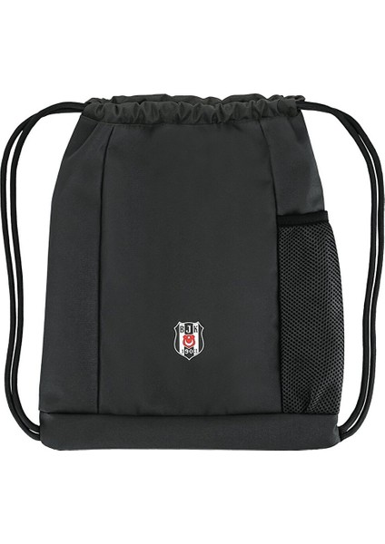 Beşiktaş Nakış Logo Detaylı Büzgü Ipli Torba Çanta