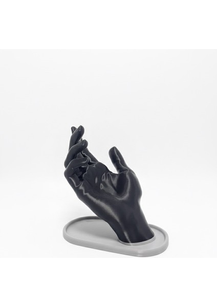 El Şeklinde Siyah Takı Standı | Modern Dekoratif Kolye ve Bileklik Teşhir Askısı modelleri