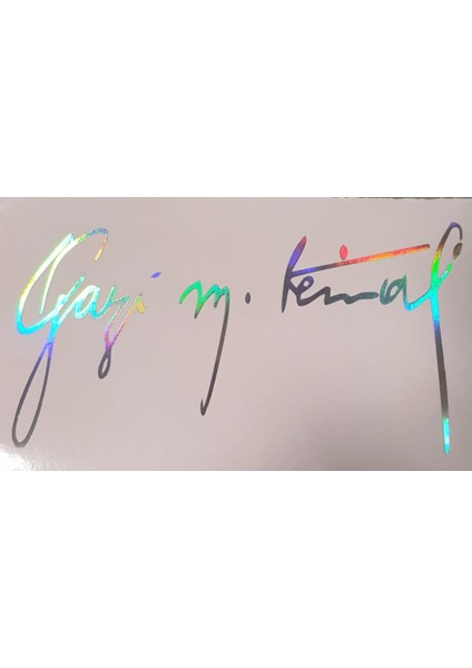 Gazi Mustafa Kemal Imza Sticker - Atatürk Imza Sticker - Atatürk Sticker - Oto Sticker - Araba Sticker - Araç Sticker - Duvar Sticker - Laptop Sticker fırsatları