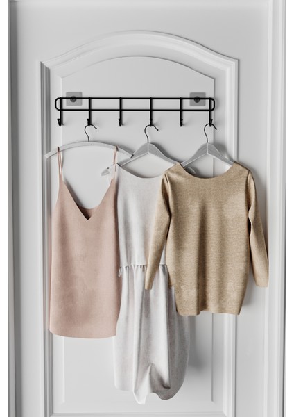 Yapışkanlı Metal Duvar Elbise Askılığı Kapı Arkası Askılık Portmanto Organizer Askı