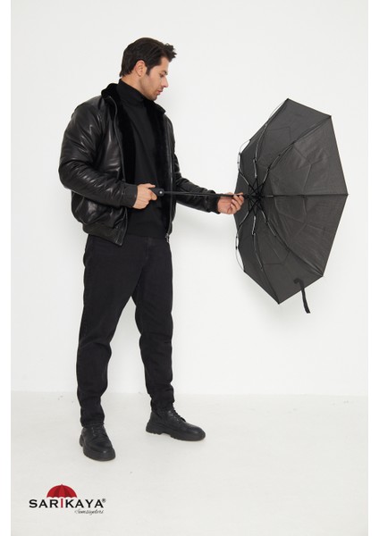 Tam Otomatik Siyah Rüzgara Dayanıklı Şemsiye fiyatları