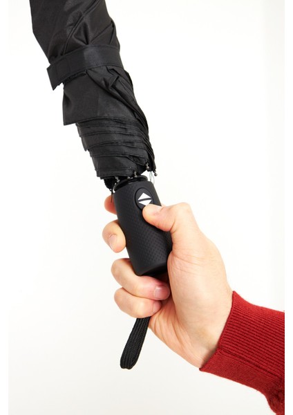 Tam Otomatik Siyah Rüzgara Dayanıklı Şemsiye