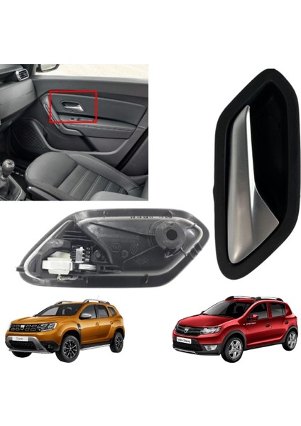 Duster 2 Sandero 2 Kapi Iç Açma Kolu Mat Krom Sağ Ön Yolcu Tarafı