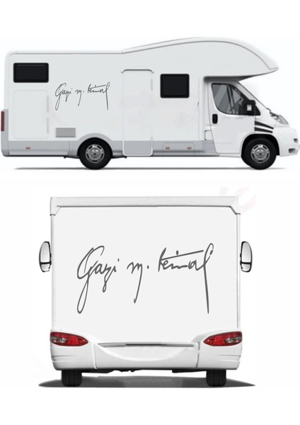 Gazi Mustafa Kemal Imza Sticker - Atatürk Imza Sticker - Atatürk Sticker - Oto Sticker - Araba Sticker - Araç Sticker - Duvar Sticker - Laptop Sticker