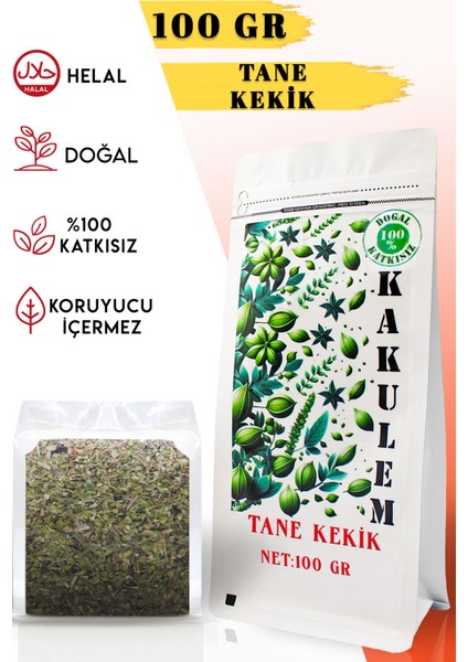 Sertifikalı Doğal Kurutulmuş Kekik Zahter Tane Dağ Kekiği 100 gr