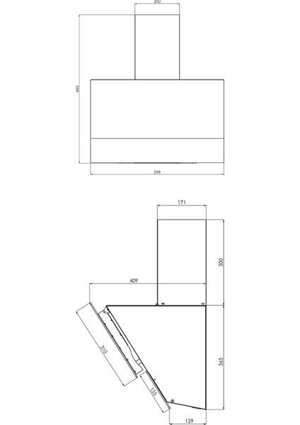 Rustik Bej Cam Davlumbaz DA6-835 fırsatları